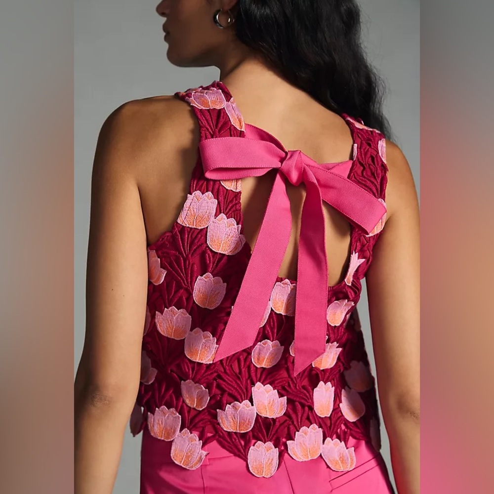 Maeve Floral Appliqué Top